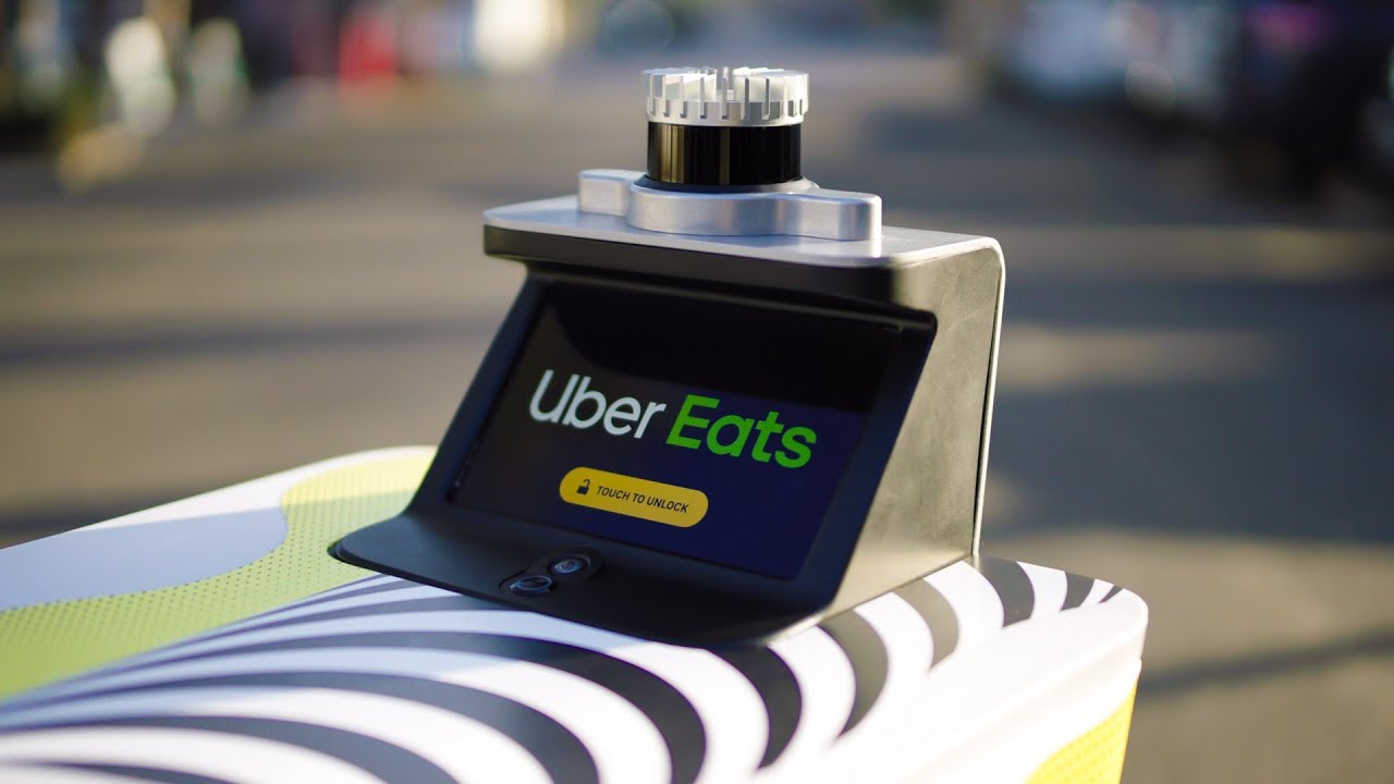 Serve Robotics x Uber Eats delivery experience
