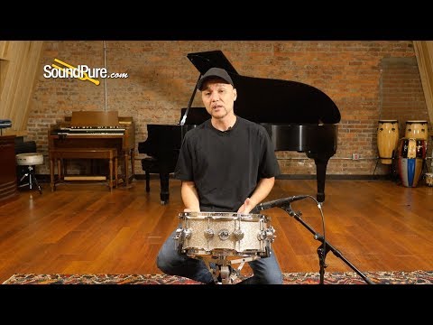 DW 5.5x14 Collectors Series Maple Snare 'Broken Glass'—Quick 'N' Dirty