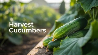 Harvesting My First Cucumbers for the Year!