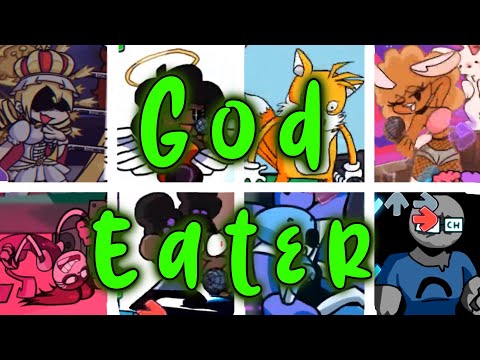 God Eater - FNF Shaggy Mod but Every Turn the Character Singing Changes! (Everyone sings God Eater)