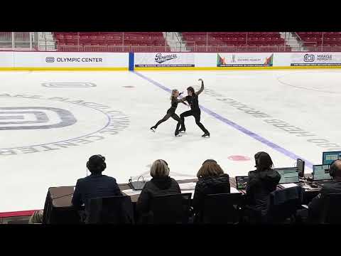 Eva PATE & Logan BYE - My Prerogative / Walk This Way Rhythm Dance - 2023 Lake Placid Ice Dance Intl