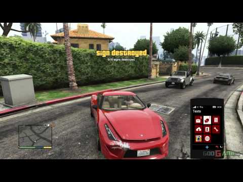 GTA V PS3 Gameplay / Walkthrough / Playthrough / 1080P Part 84 - Lenny Avery's All Signs Destroyed