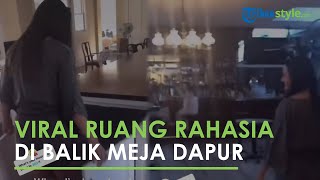 Viral Rumah Wanita Ini Miliki Ruang Rahasia di Balik Meja Dapur, Ternyata Akses ke Bar Tersembunyi
