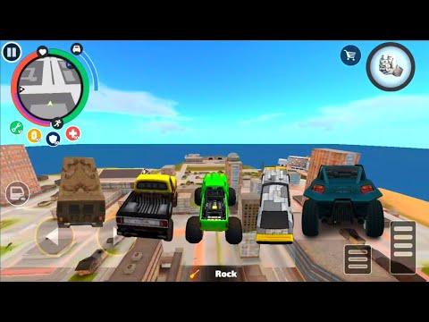 Jumping all vehicles with tank jump | Rope hero vice town new jumping game | Games on android game