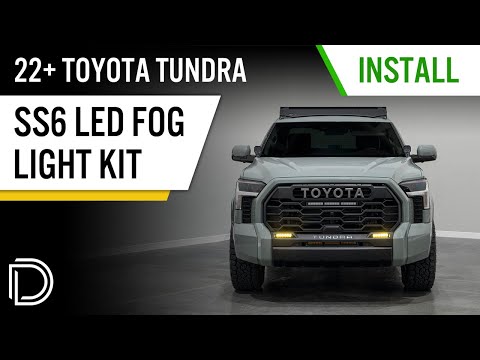 How to Install: 2022+ Toyota Tundra SS6 Fog Light Install and Overview | Diode Dynamics