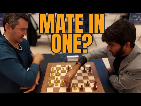 Can Gukesh find the mate in one? | Mikhail Kobalia vs D Gukesh | World Blitz 2023