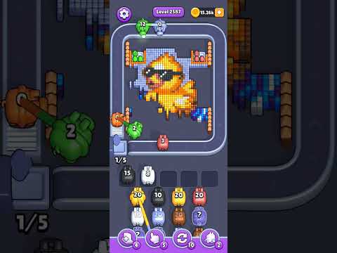 Pixel Flow Level 2587 Walkthrough
