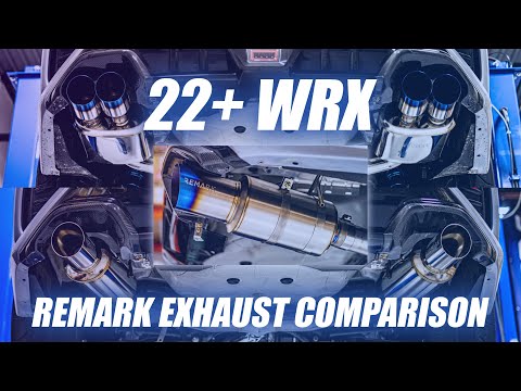 REMARK - 2022+ WRX Cat-Back Exhaust Comparison
