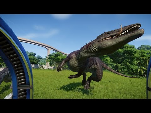 INDORAPTOR, CARCHARODONTOSAURUS HUNTS PENTACERATOPS,GIGANTSPINOSAURUS,IGUANODON & SPINORAPTOR