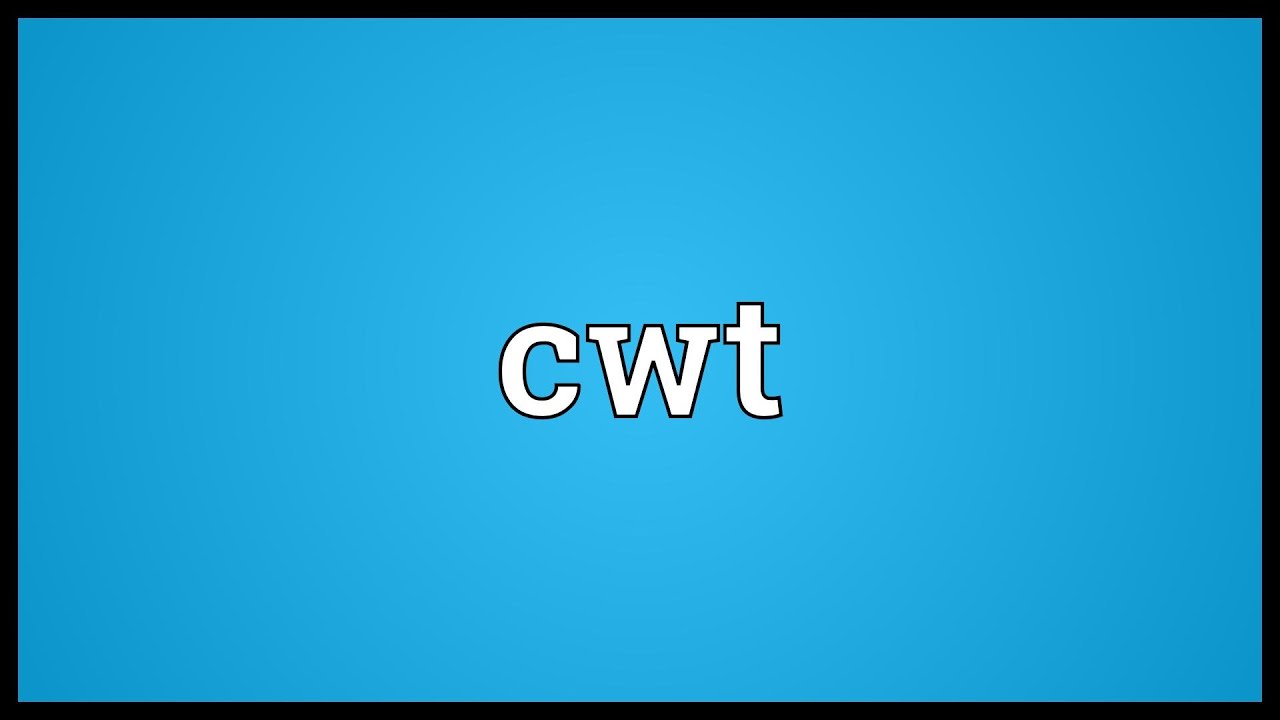 What does 15 cwt mean?