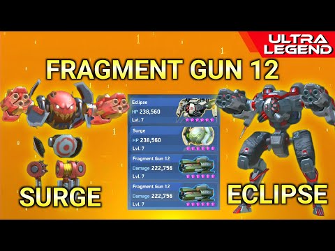 SURGE VS ECLIPSE - FRAGMENT GUN 12 - Legendary Mechs Fight⚡ Mech Arena