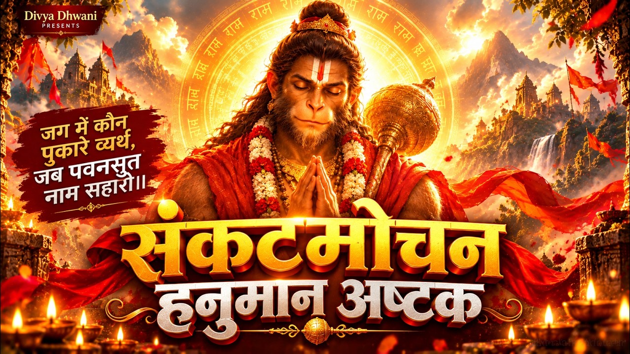 संकटतारण हनुमान अष्टक 🙏 | Sankat Mochan Inspired Hanuman Stuti | Divya Dhwani