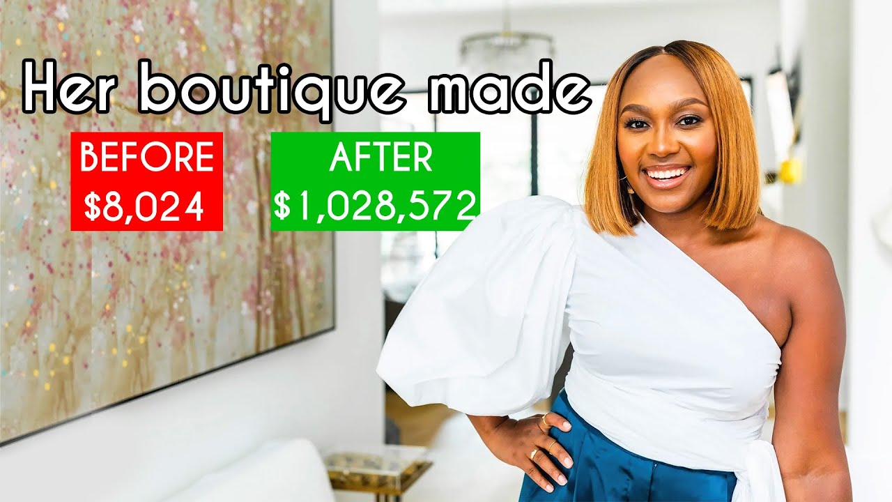 She Made $1,028,572 from her boutique | Tips for growing your e-commerce boutique
