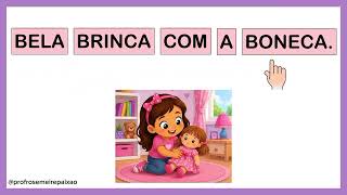FRASES CURTAS PARA APRENDER A LER. TREINO DE LEITURA.#aprenderaler  