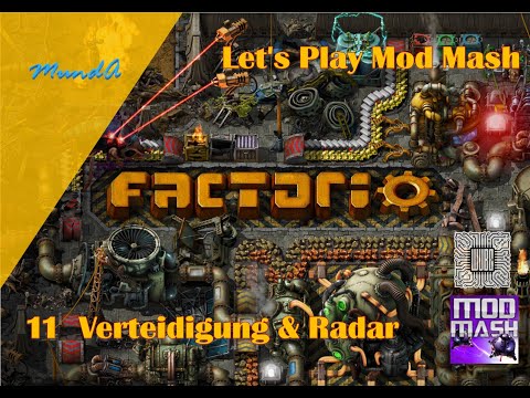 Let's Play Factorio Mod Mash #11 - Verteidigung & Radar