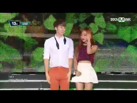 (150827) Kim Hyung Jun - Cross The Line (feat. Ha Young of Playback) @ Mnet M!Countdown