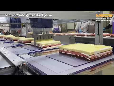 Conveyor Type Ultrasonic Cake Cutting Machine