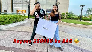 SURPRISING my SISTER with Rs 2,50,000 DIOR BAG on RAKSHA BANDHAN  😱