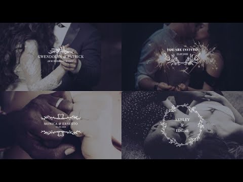 Beautiful Wedding Titles 4k After Effects Templates