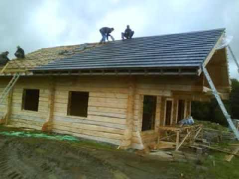 Hand Built Real Log House-www.dwryfelin.co.uk