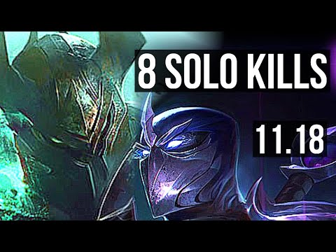 MORDEKAISER vs SHEN (TOP) | 8 solo kills, 1.6M mastery, Legendary, 300+ games | EUW Master | v11.18