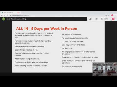 Restart Plan Board meeting 7 21 2020