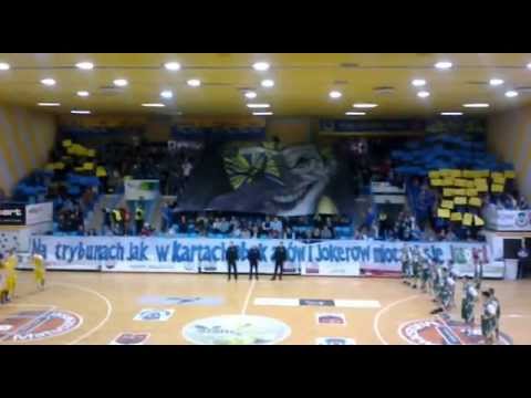 Oprawa przy prezentacji. Stal Ostrów - Śląsk Wrocław 19.I.2013