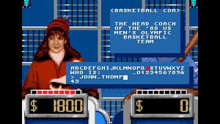 MegaDrive/Genesis Game:  Jeopardy! Sports Edition (1993 GameTek, Inc.)