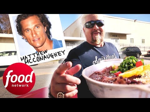 Guy Fieri Tries Brazilian Food Truck Recommended By Matthew McConaughey | Diners, Drive-Ins & Dives