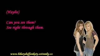 Hilary Duff and Haylie Duff - Our Lips Are Sealed (Karaoke / Lyrics)