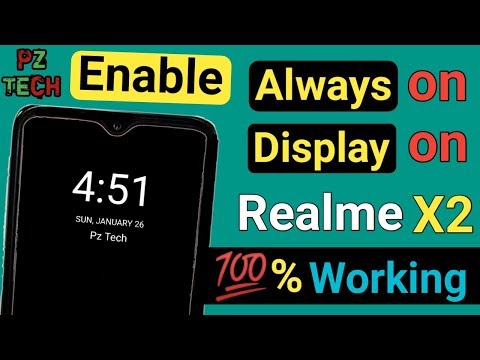 Enable Always on Display on Realme X2 | Always on Display | Pz Tech