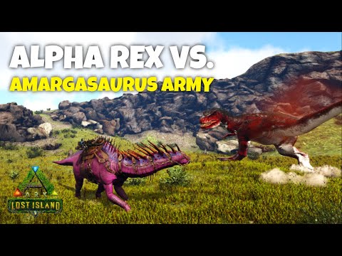 My Amargasaurus Army Fought the Alphas Ep. 24 | Ark Lost Island