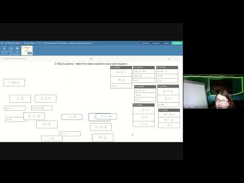 DESMOS  Solving 2 Step Equations