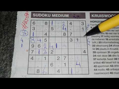 6 easy tips to avoid failure! Tip 5: Write areas to improve (#3588) Medium Sudoku puzzle 10-26-2021