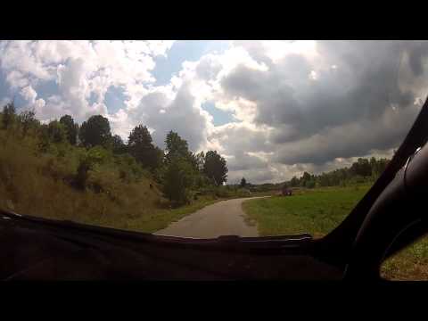 Crash wypadek dzwon - Rajd Rzeszowski 2012 - M.Nivette-Brejlak - os 2 - roll