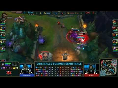 Highlights TSM vs CLG Game 1, Semi final NA LCS Summer Playoffs 2016