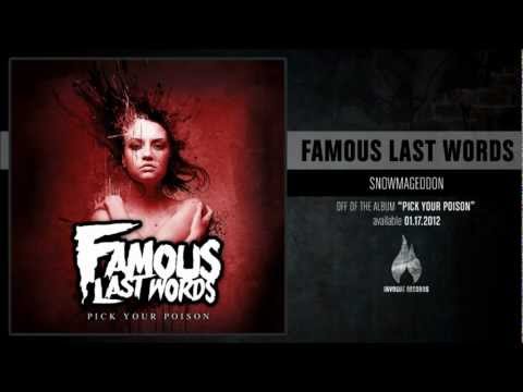 Famous Last Words - Snowmageddon