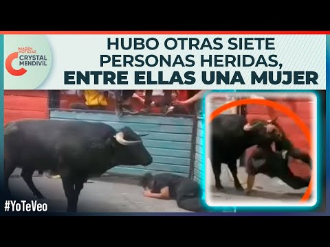 Imágenes sensibles: Hombre fue brutalmente embestido por un toro durante la Huamantlada en Tlaxcala