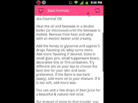 Lip Gloss & Lip Balm Recipes Video