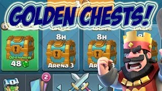 GOLDEN CHESTS OPENING | Clash Royale | EPIC CARD HUNT