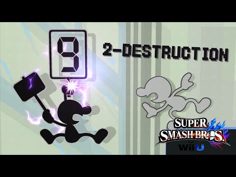 2-Destruction - A Mr. Game & Watch Montage / Combo Video (SSBWiiU)