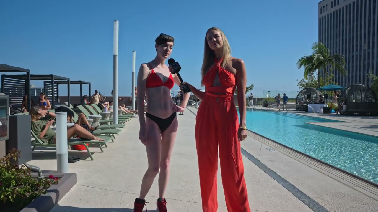 Model Iggy interviews Haley Nicole  @ArtHeartsFashion LA Swim Week Casting