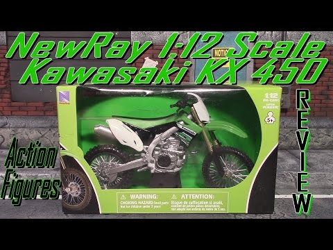 NewRay Kawasaki KX450 1:12  Scale Dirt Bike Motorcycle Review
