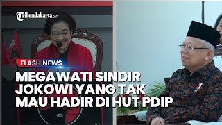 Sapa Wapres di HUT ke-51 PDIP, Megawati: Sindir Jokowi yang Tak Bersedia Hadir