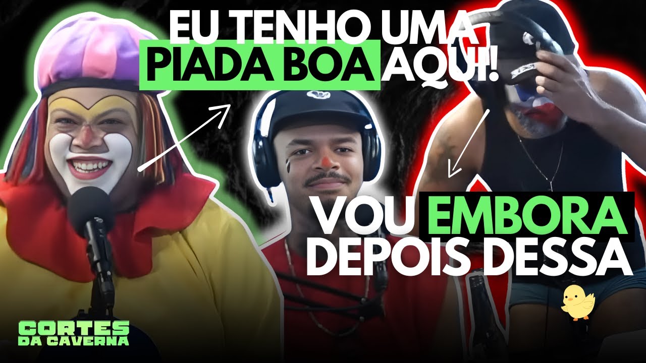PALHAÇO AMENDOIM contando as PIORES PIADAS no Caverna do Ogro Podcast