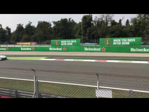 Porsche Supercup - Patrick Eisemann's crash at exit of Parabolica Monza