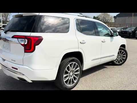 2023 GMC Acadia AWD Denali in White for sale at Boyer Pickering Chevrolet Cadillac Buick GMC Ltd. in Pickering, ON
