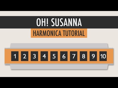 How to play Oh! Susanna on the Harmonica - Easy Tutorial