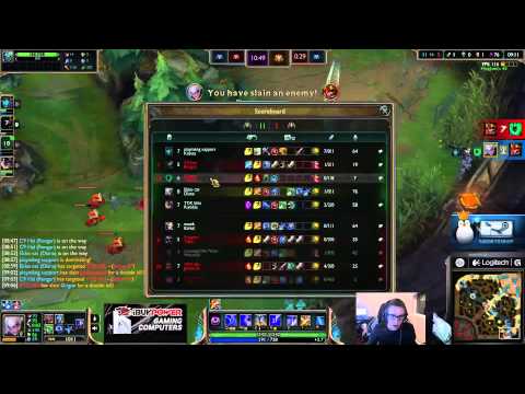 Bjergsen duo Hai vs Keane - Diana vs Ezreal Mid - League of Legends
