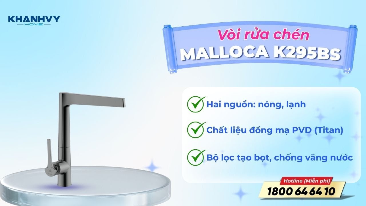 Vòi rửa chén Malloca K295BS
